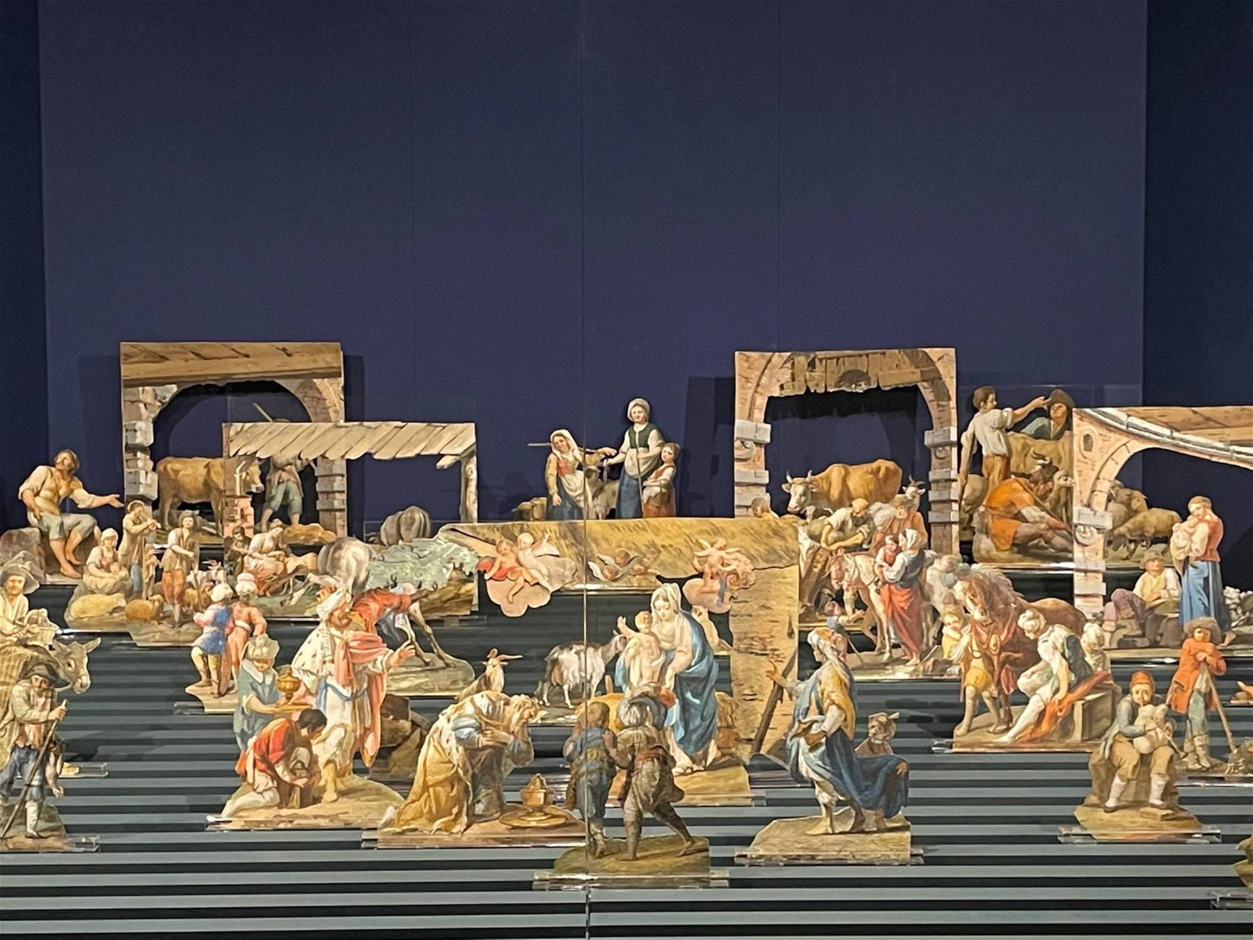 Crèche en papier de Francesco Londonio au musée diocésain de Milan